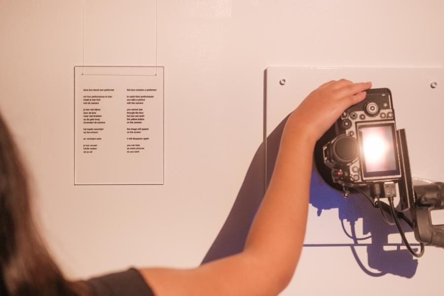 Box van Charlotte Bouckaert als deel van The Photographer Left, They Told the Truth. © Alex Heuvink