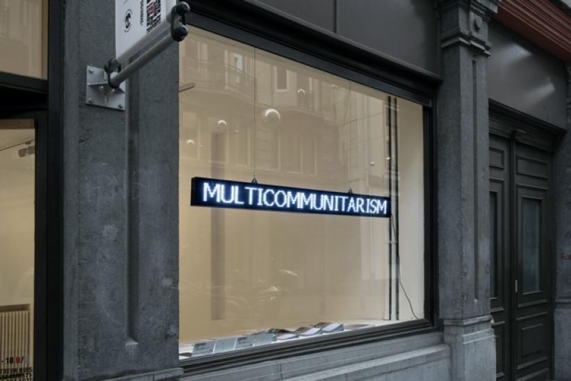 Younes Baba-Ali, Multiculturalism/Multicommunitarism, 2014. Collectie Mu.ZEE Oostende. ©Luc Schrobiltgen